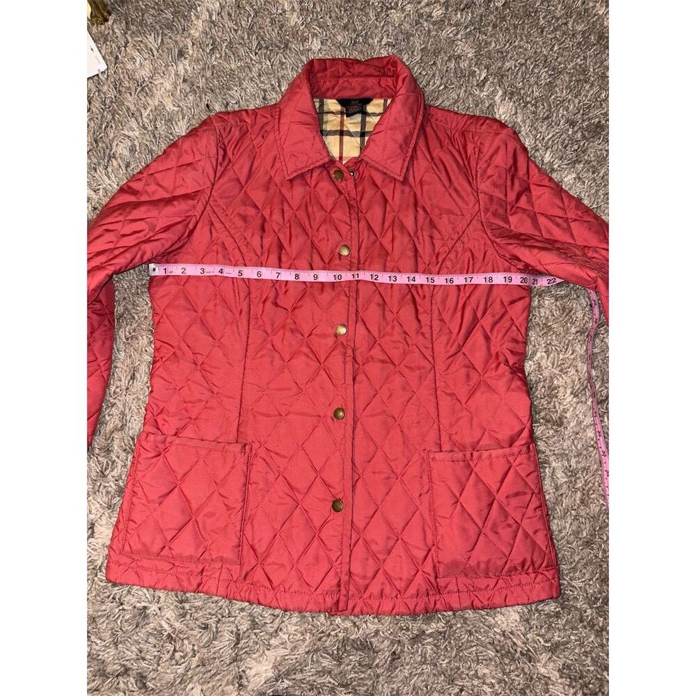GUC! Brooks Brothers 346 Women's Coral Quilted Barn/Chore Coat, Sz 10 - Picture 6 of 11